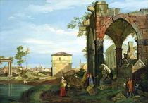 Capriccio with Motifs from Padua by Canaletto