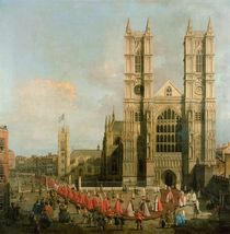 Procession of the Knights of the Bath  von Canaletto