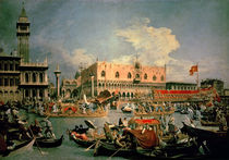 Return of the Bucintoro on Ascension Day  von Canaletto