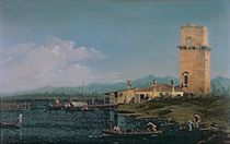 The Tower at Marghera  by Canaletto