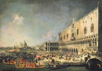 The Reception of the French Ambassador in Venice von Canaletto
