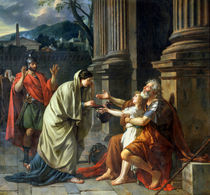 Belisarius Begging for Alms von Jacques Louis David