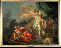 The fight between Mars and Minerva by Jacques Louis David