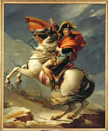 Napoleon Crossing the Alps on 20th May 1800 by Jacques Louis David