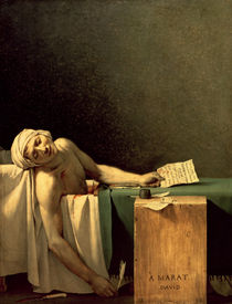 The Death of Marat von Jacques Louis David