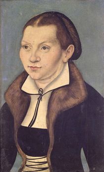 Portrait of Katherine von Bora  by the Elder Lucas Cranach