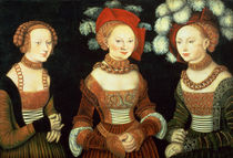 Three princesses of Saxony von the Elder Lucas Cranach