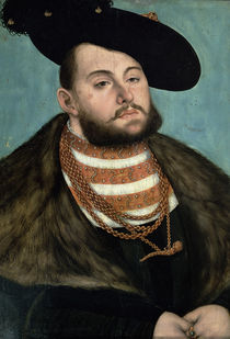 Portrait of John Frederick the Magnanimous  by the Elder Lucas Cranach
