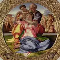Holy Family with St. John  by Michelangelo Buonarroti