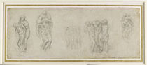 Studies for the Pieta Rondanini by Michelangelo Buonarroti