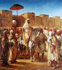 The Moroccan Chief von Ferdinand Victor Eugene Delacroix