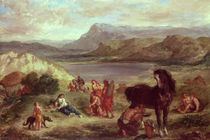 Ovid among the Scythians by Ferdinand Victor Eugene Delacroix