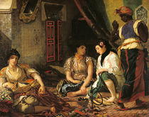 The Women of Algiers in their Apartment by Ferdinand Victor Eugene Delacroix