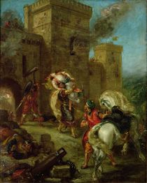 Rebecca Kidnapped by the Templar by Ferdinand Victor Eugene Delacroix
