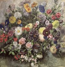 Bouquet of Flowers  by Ferdinand Victor Eugene Delacroix