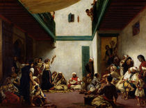 A Jewish wedding in Morocco by Ferdinand Victor Eugene Delacroix