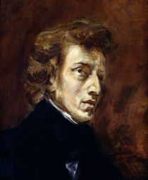 Frederic Chopin  by Ferdinand Victor Eugene Delacroix