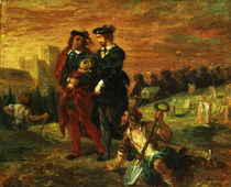 Hamlet and Horatio in the Cemetery von Ferdinand Victor Eugene Delacroix
