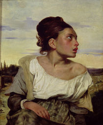 Young Orphan in the Cemetery by Ferdinand Victor Eugene Delacroix