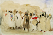 Procession of Musicians in Tangier  by Ferdinand Victor Eugene Delacroix