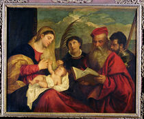 Madonna and Child with SS. Stephen von Titian