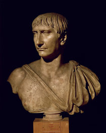 Portrait bust of Emperor Trajan  by Roman