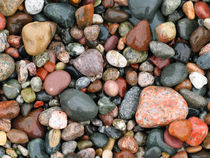 Pebbles on Pictured Rocks National Lakeshore, USA by Tom Dempsey