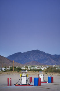 Fuel Pumps in Dolan Springs, Arizona. by Tom Hanslien