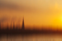 Sonnenaufgang am Rhein von Michael Schickert