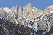 Mount Whitney Sierra Range California in winter by Ed Book