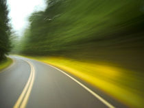 motion blur curve in the road by Ed Book