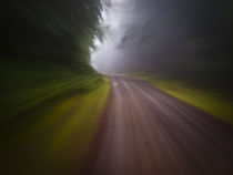Motion blur curve in the road 2 von Ed Book