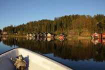Bootsfahrt auf einer schwedischen Ostseebucht im Herbst von Intensivelight Panorama-Edition