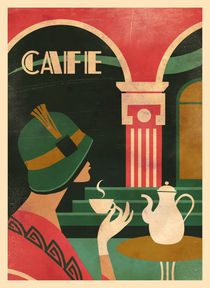 Café Art Deco I von Benjamin Bay