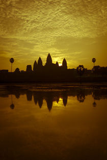 Angkor Wat Sunrise - Orange Tint by Russell Bevan Photography
