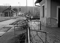 Waiting for a train in Kutna Hora, Czech Republic