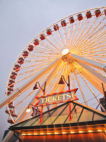 Ferris wheel and ticket booth by Vincent Demers