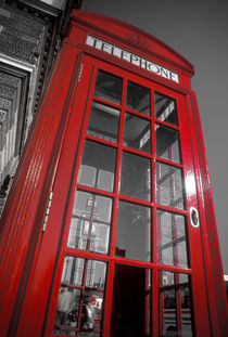 London. Big Ben and Telephone Box. by Alan Copson