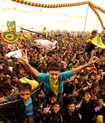 Kurdish Newroz in Diyarbakir/Southeast Turkey von Benjamin Hiller