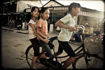 Girls on a Bike by Tracey  Tomtene