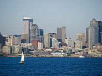 Seattle, Washington. Skyline of downtown from the ahrbour by Danita Delimont
