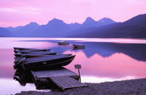 North America, USA, Montana, Glacier National Park. Lake McDonald at dawn by Danita Delimont