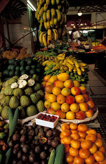 Portugal, Madeira. Produce market, Mercado dos Lavradores.  Funchal von Danita Delimont