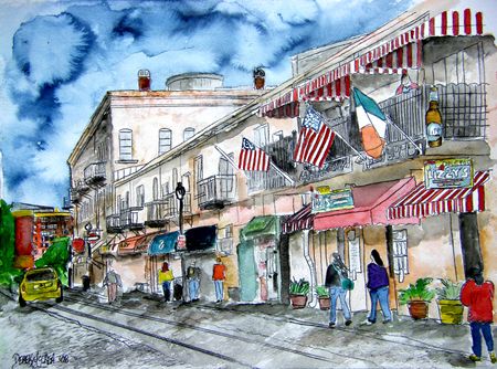 Savannah-river-street-painting