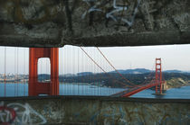 San Francisco Bay Bridge from Barracks von Melissa Salter