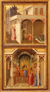A.Lorenzetti, 2 Szenen mit Hl.Nikolaus by klassik art