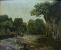 G.Courbet, Das Muehlwehr von klassik art