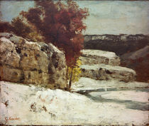 G.Courbet, Winterlandschaft bei Ornans von klassik-art