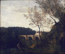 C.Corot, Die alte Bruecke zu Mantes/1850 by klassik-art