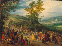 J.Brueghel d.Ae., Weg zu Kalvarienberg von klassik-art